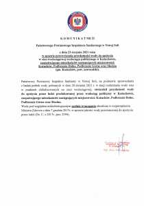 PRZYWRÓCENIE PRZYDATNOŚCI WODY DO SPOŻYCIA – UJĘCIE KOŻUCHÓW